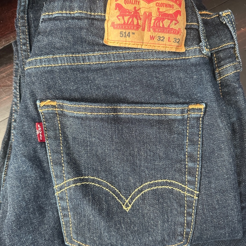 Levi's Men's Dark Blue Slim Straight Jeans